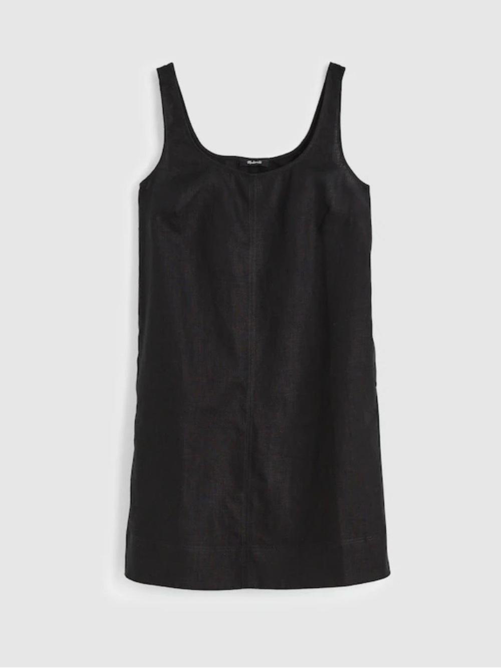 Madewell Scoopneck Mini Shift Dress in 100% Linen - Picture 3 of 8